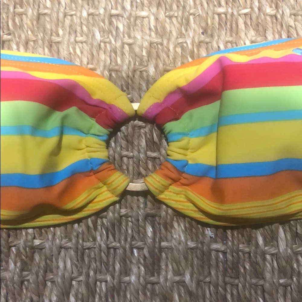 Roxy Bikini Top Bandeau Multicolor Striped S